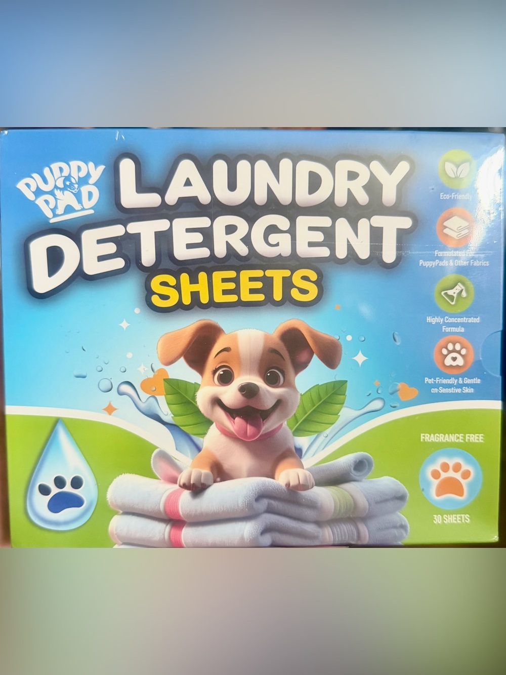 The Puppy Pad genuine laundry Detergent Sheets